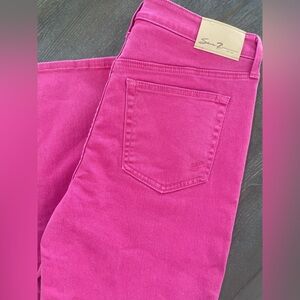 Seven7 Hot Pink Straight leg jeans Size 8